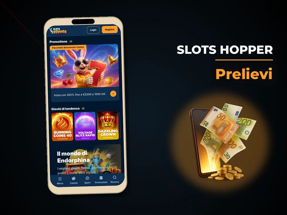 slots hopper - Prelievi